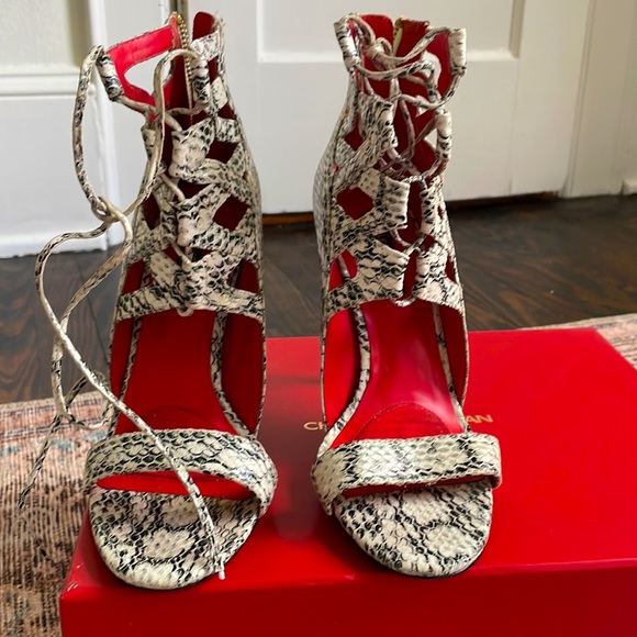 Charles Jourdan Snakeskin Heels - Picture 3 of 7